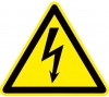 Знак электробезопасности "Опасность поражения электротоком" 100х100х100мм
