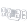 Часы-будильник Perfeo LED "LUMINOUS" бел. корпус белая подсветка PF 5200