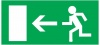 Эвакуац. знак "Направление к эвакуационному выходу налево" 150х300мм REXANT
