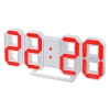 Часы-будильник Perfeo LED "LUMINOUS" бел. корпус красная подсветка PF 5201