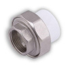 Муфта комб. разъём (американка) с внутренней резьбой 20х3/4" (200/25) (Valfex) БЕЛАЯ