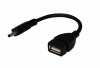 USB кабель OTG mini USB на USB шнур 0,15м чёрный REXANT